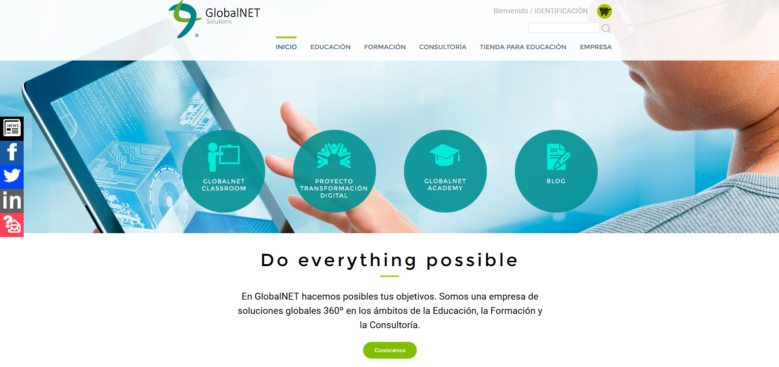 Nueva web de GlobalNET Solutions